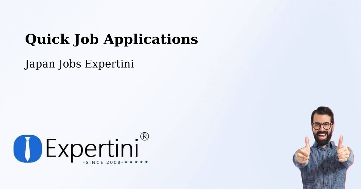 Quick Apply Feature – Aomori - Japan Jobs Expertini